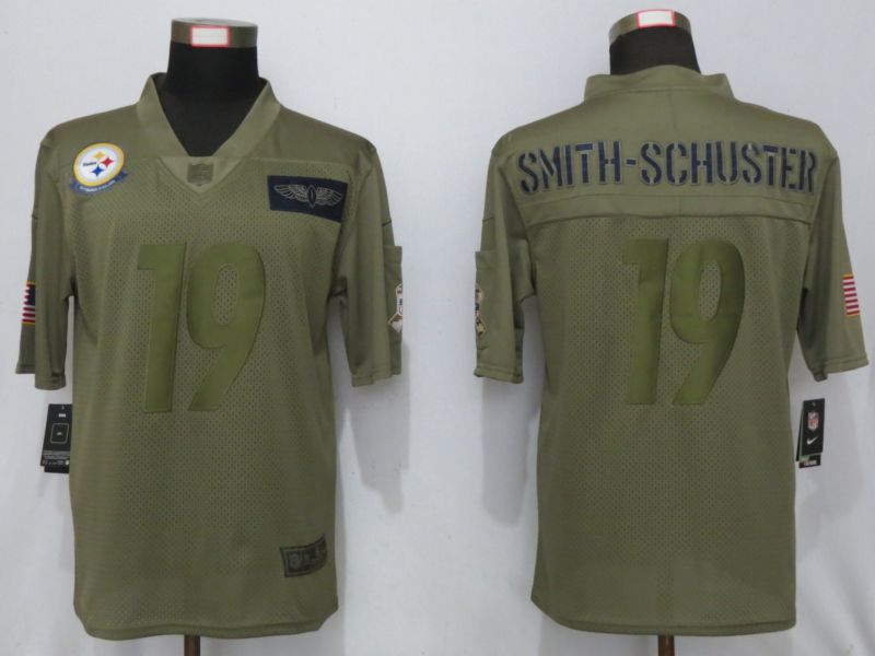 Men Pittsburgh Steelers #19 Smith-schuster Nike Camo 2019 Salute to Service Limited NFL Jerseys